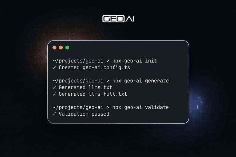 GEO AI CLI